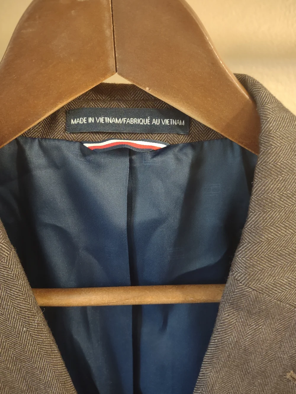 Tommy Hilfiger Men's Brown Blazer Suit Jacket - Classic Formal Blazer